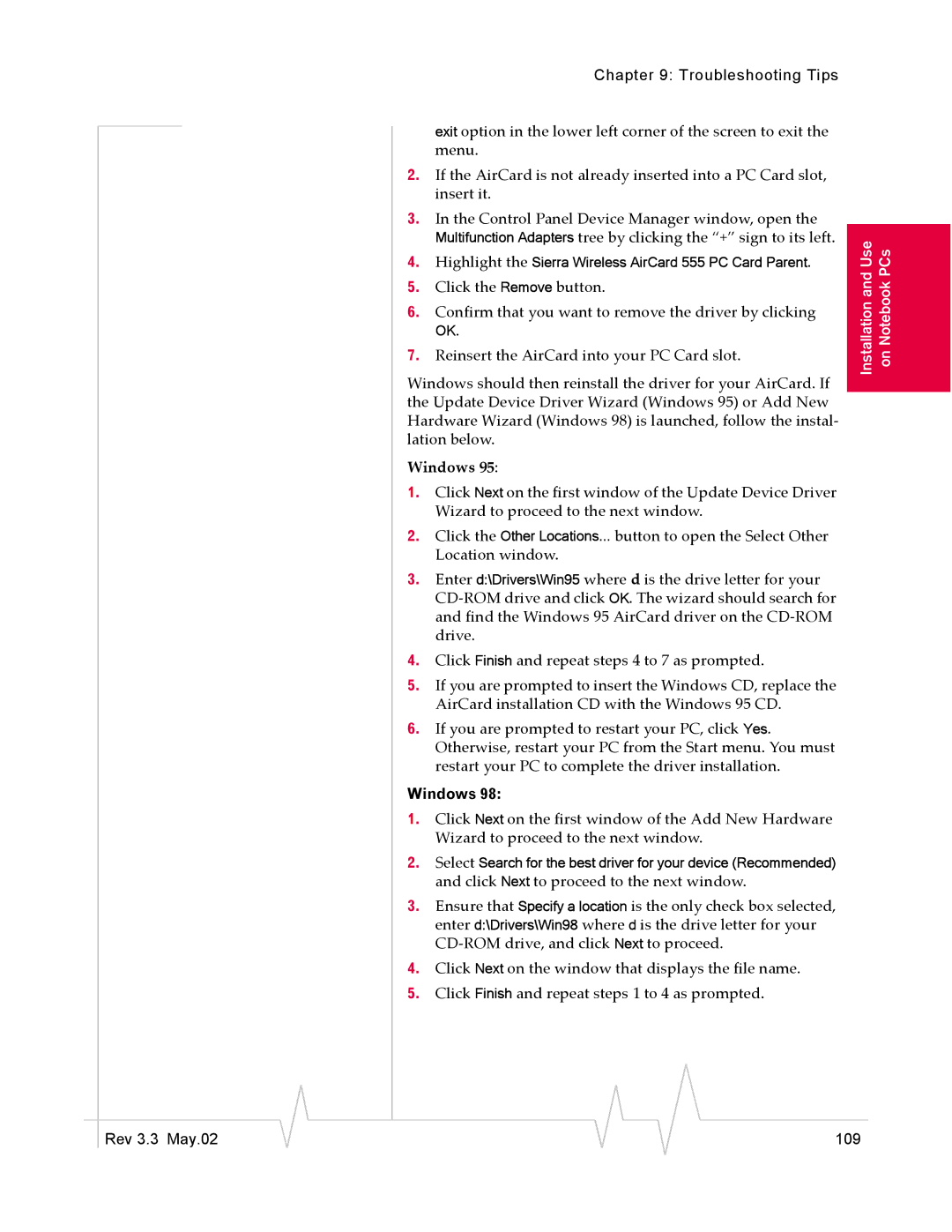 Sierra Wireless 555 manual Windows 