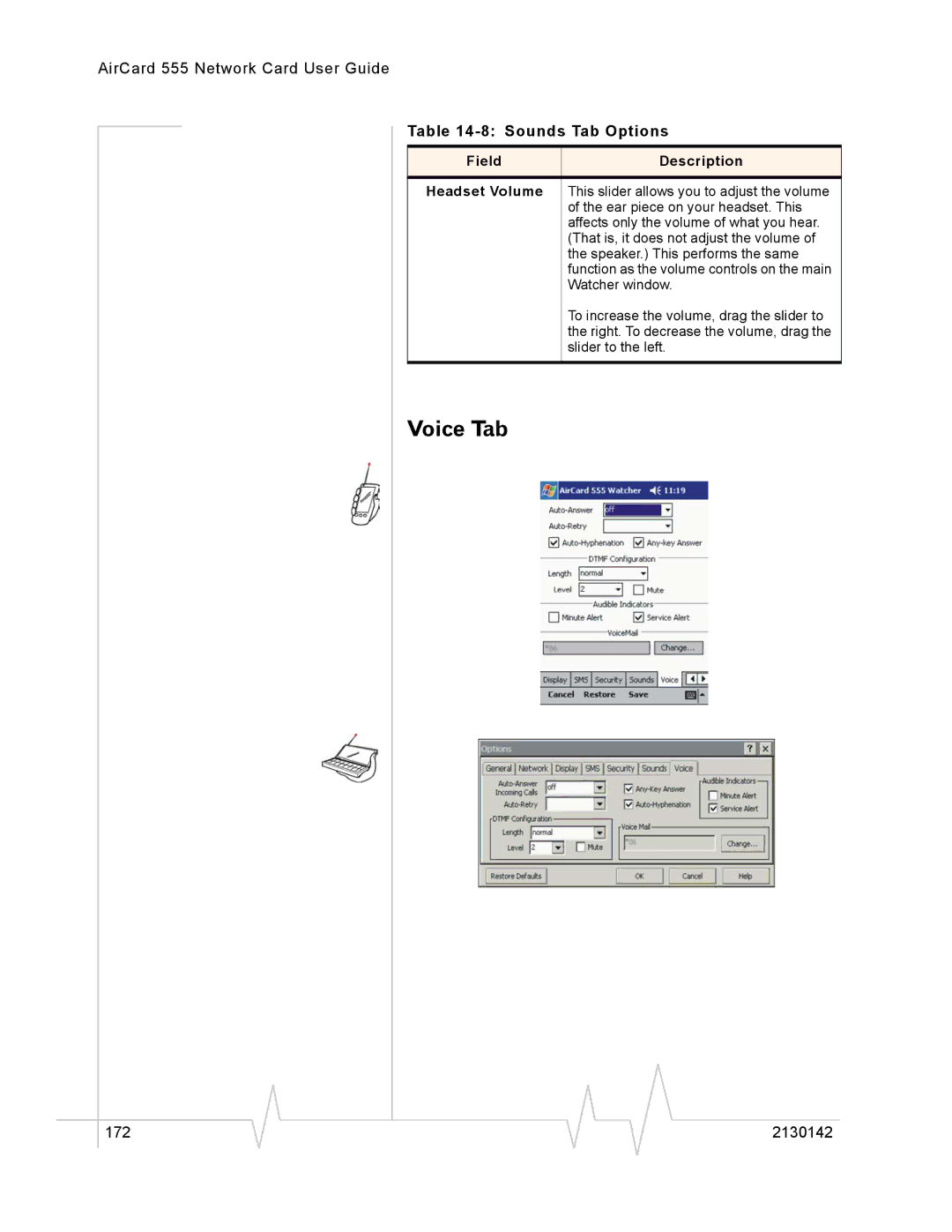 Sierra Wireless 555 manual 172 2130142 