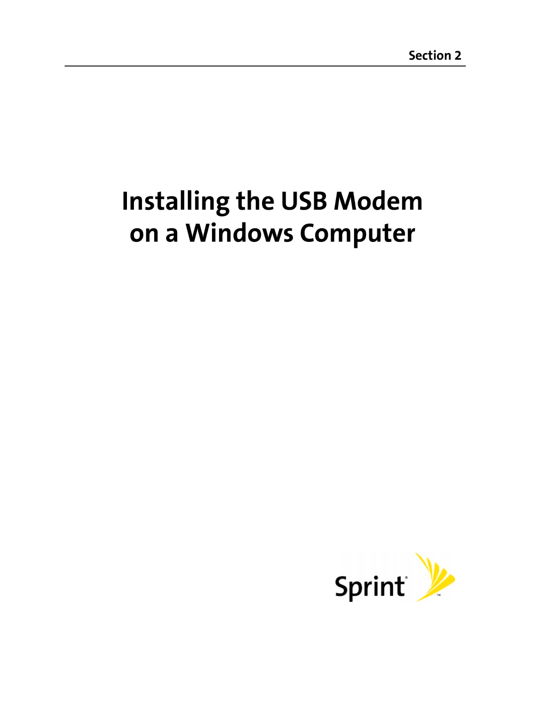 Sierra Wireless 595U manual Installing the USB Modem on a Windows Computer 