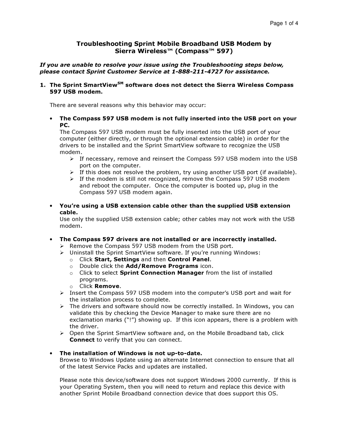 Sierra Wireless 597 manual 