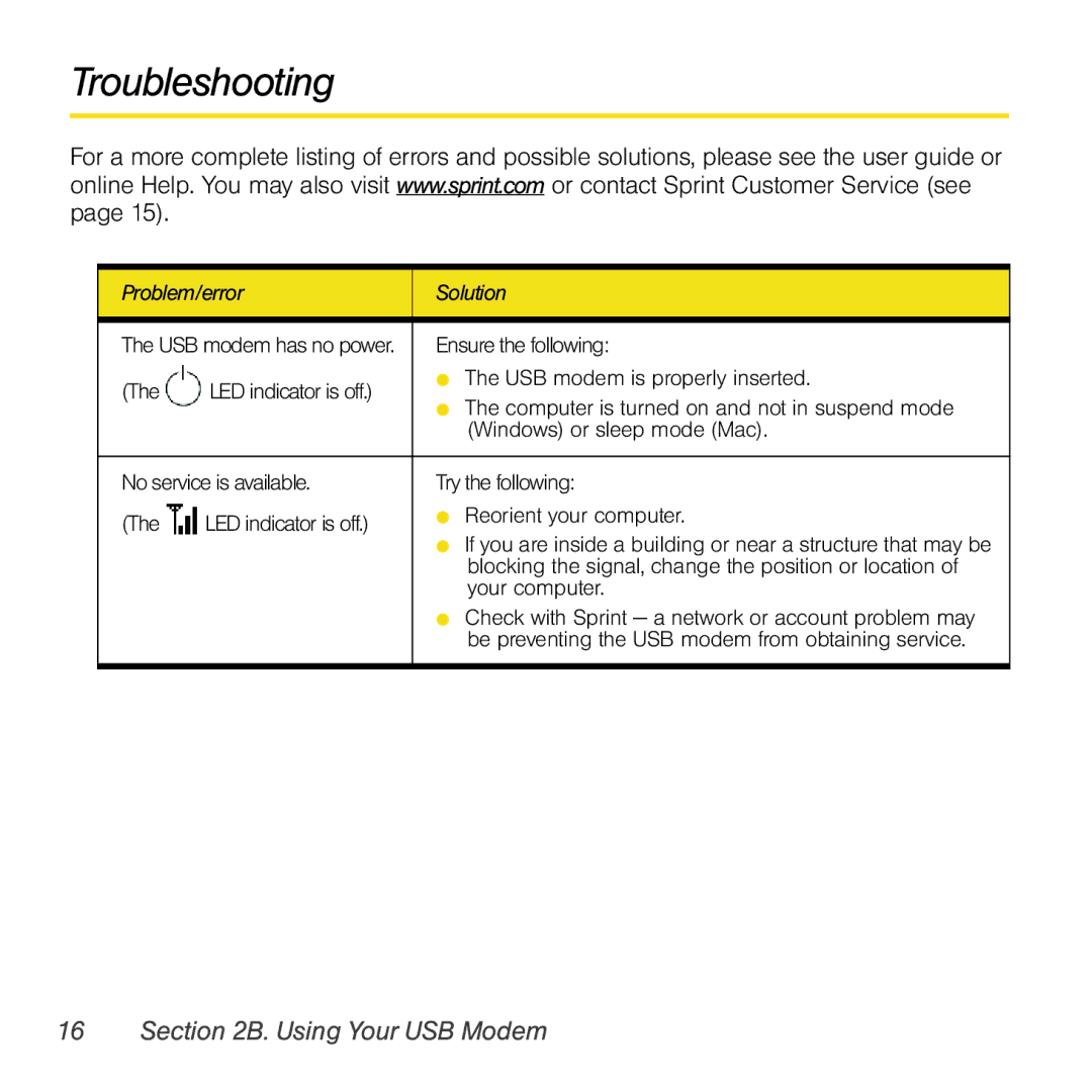 Sierra Wireless 597 quick start Troubleshooting 