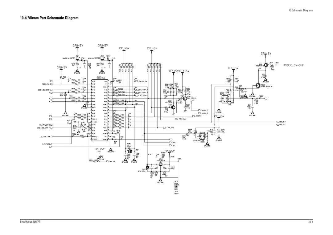 Sierra Wireless 800TFT specifications Micom Part Schematic Diagram 