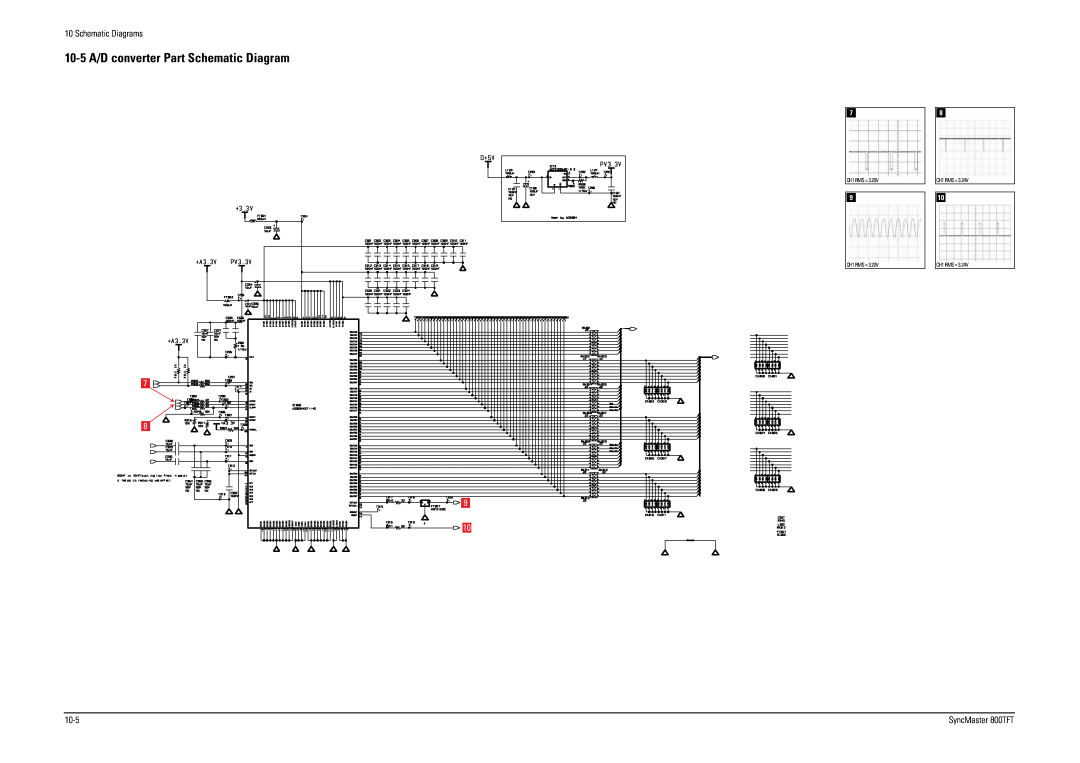 Sierra Wireless 800TFT specifications 10-5 A/D converter Part Schematic Diagram, Schematic Diagrams 