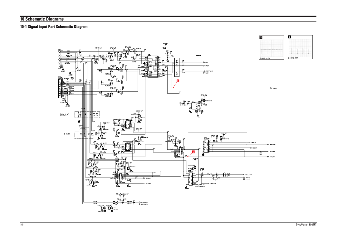 Sierra Wireless 800TFT specifications Schematic Diagrams, Signal input Part Schematic Diagram 