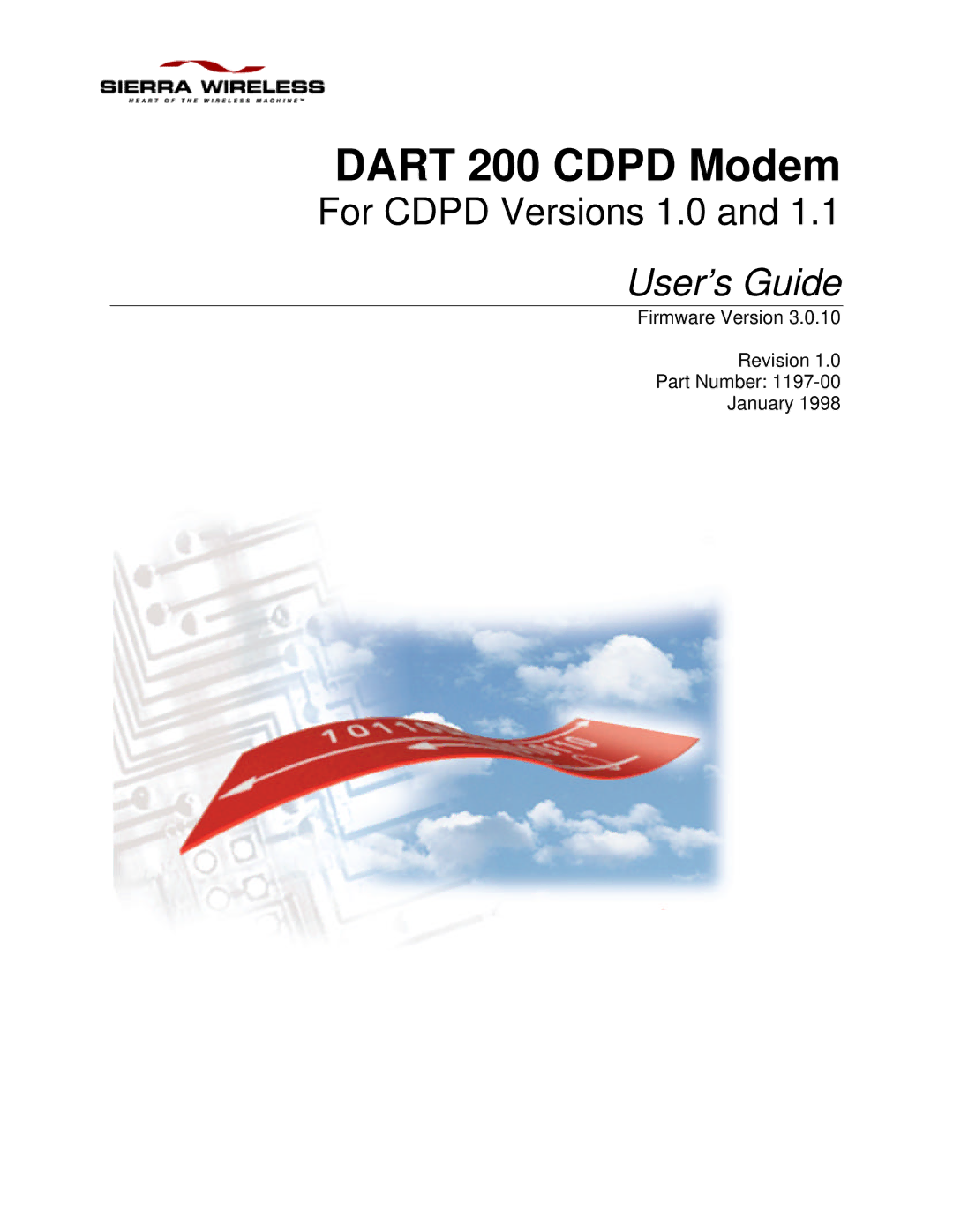 Sierra Wireless DART 200 CDPD Modem manual Dart 200 Cdpd Modem 