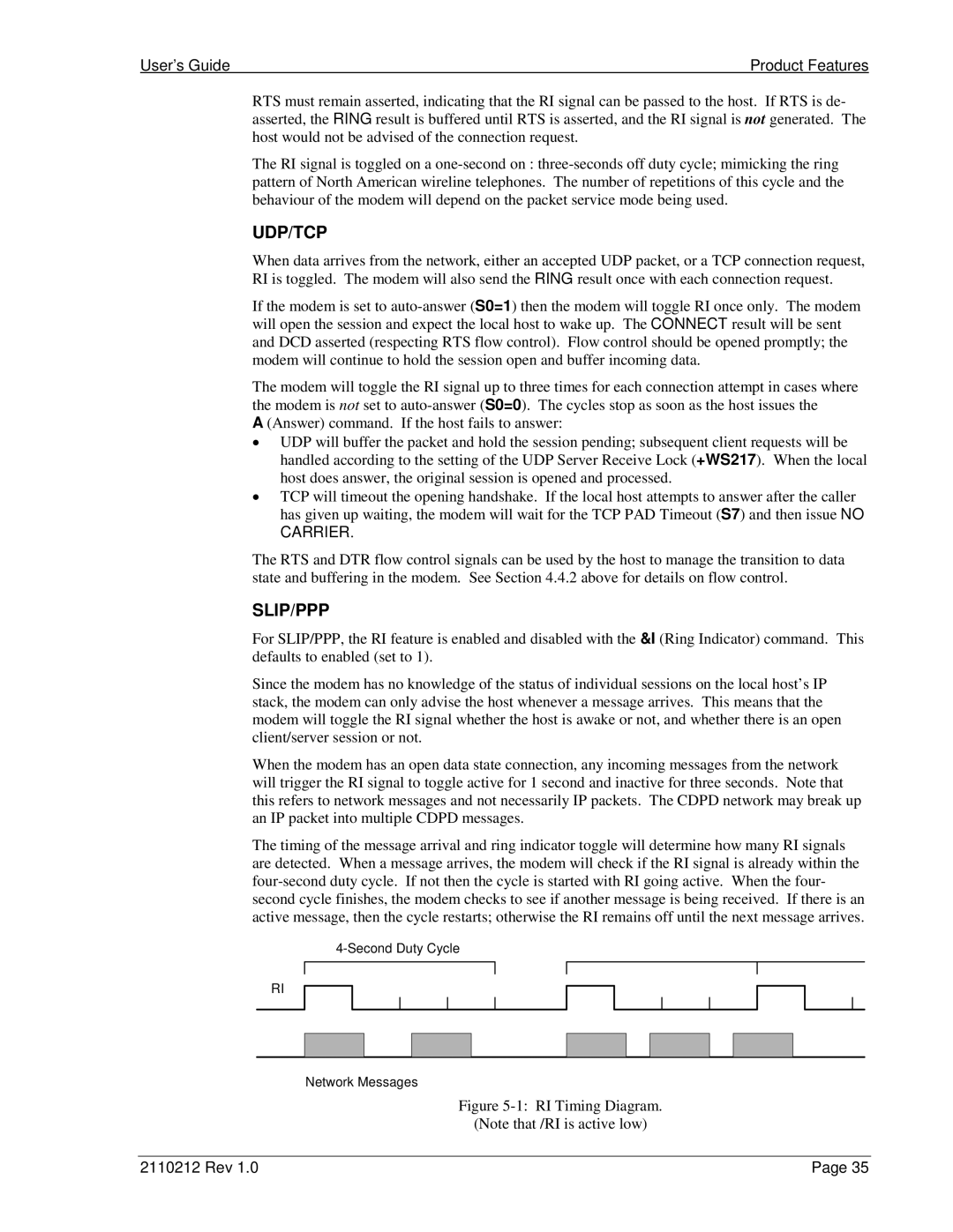 Sierra Wireless DART 300 manual Udp/Tcp 