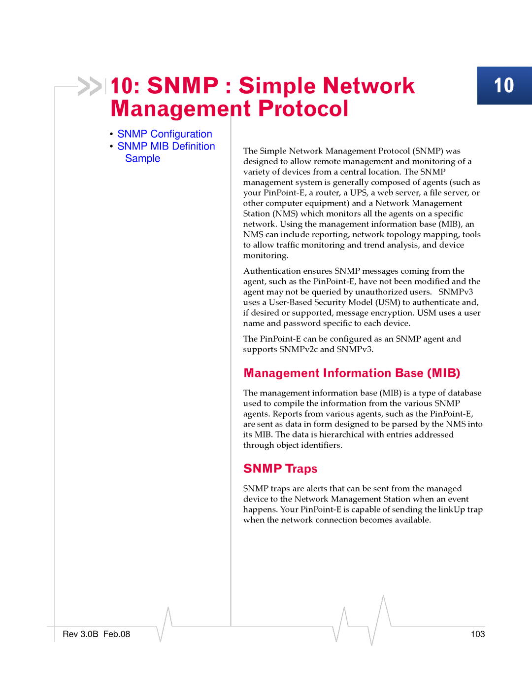 Sierra Wireless EV-DO manual Management Information Base MIB, Snmp Traps 