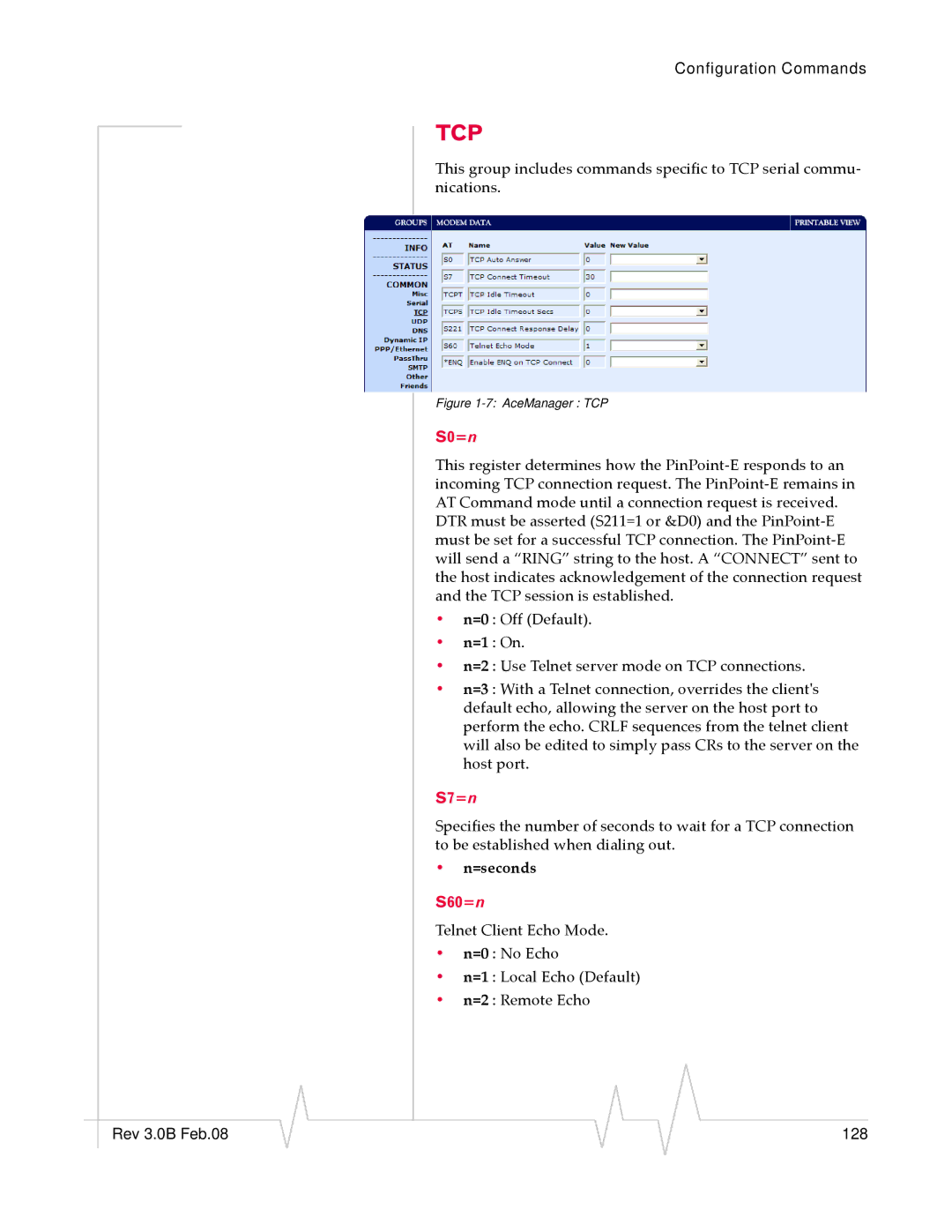 Sierra Wireless EV-DO manual S0=n, S7=n, =seconds, S60=n 