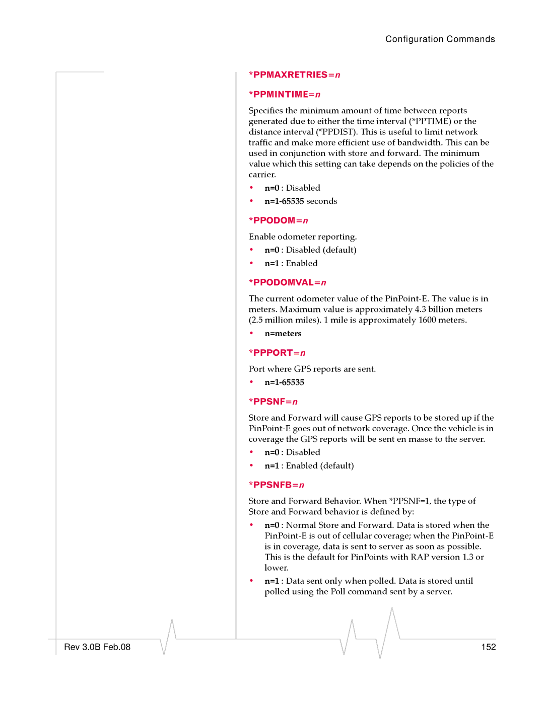 Sierra Wireless EV-DO manual =1‐65535 seconds, =meters 