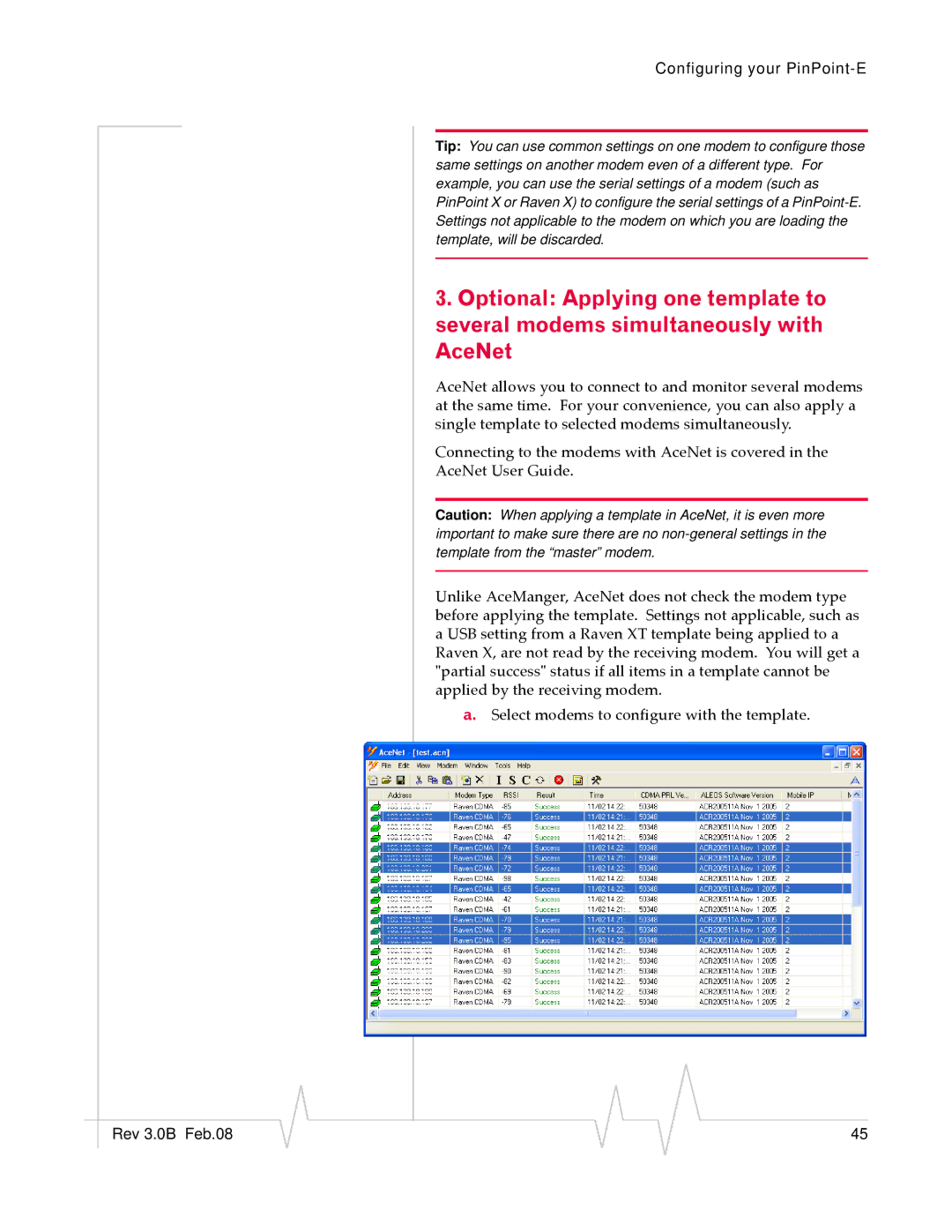 Sierra Wireless EV-DO manual Configuring your PinPoint-E 