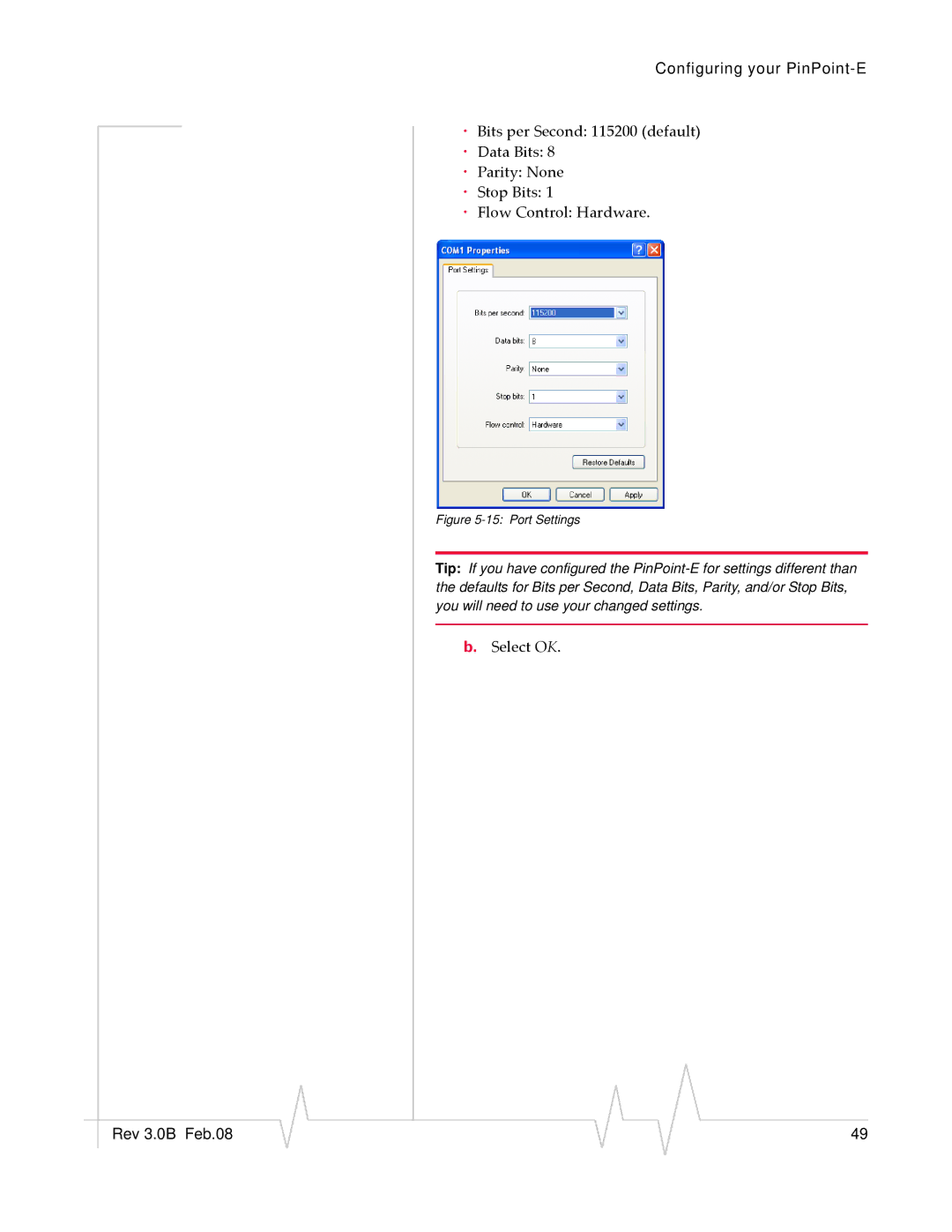 Sierra Wireless EV-DO manual Port Settings 