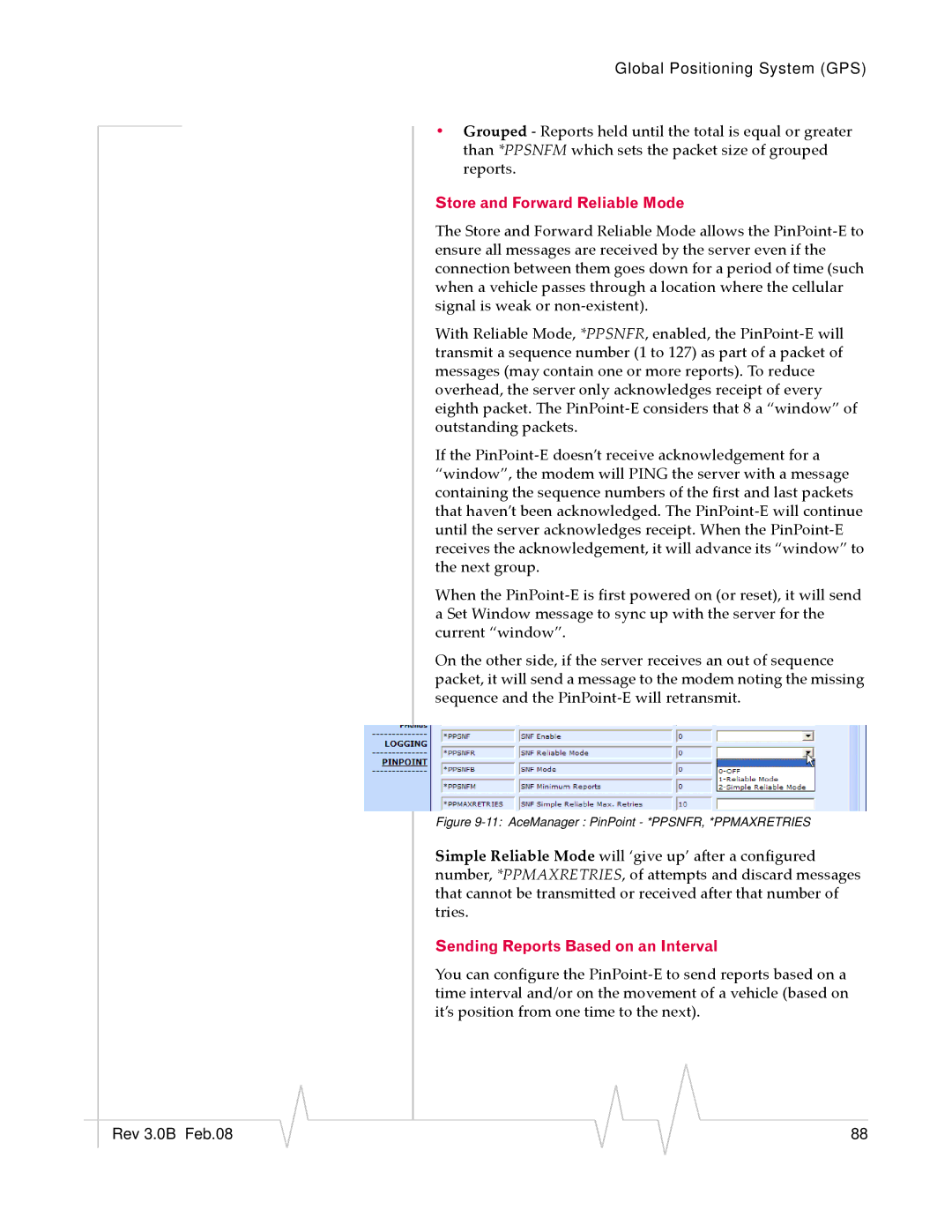 Sierra Wireless EV-DO manual Store and Forward Reliable Mode, Sending Reports Based on an Interval 