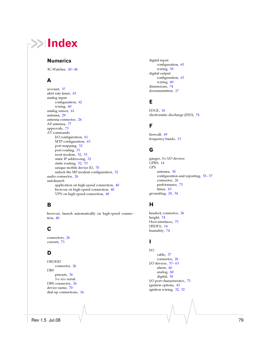 Sierra Wireless MP 875 manual Index, Numerics 