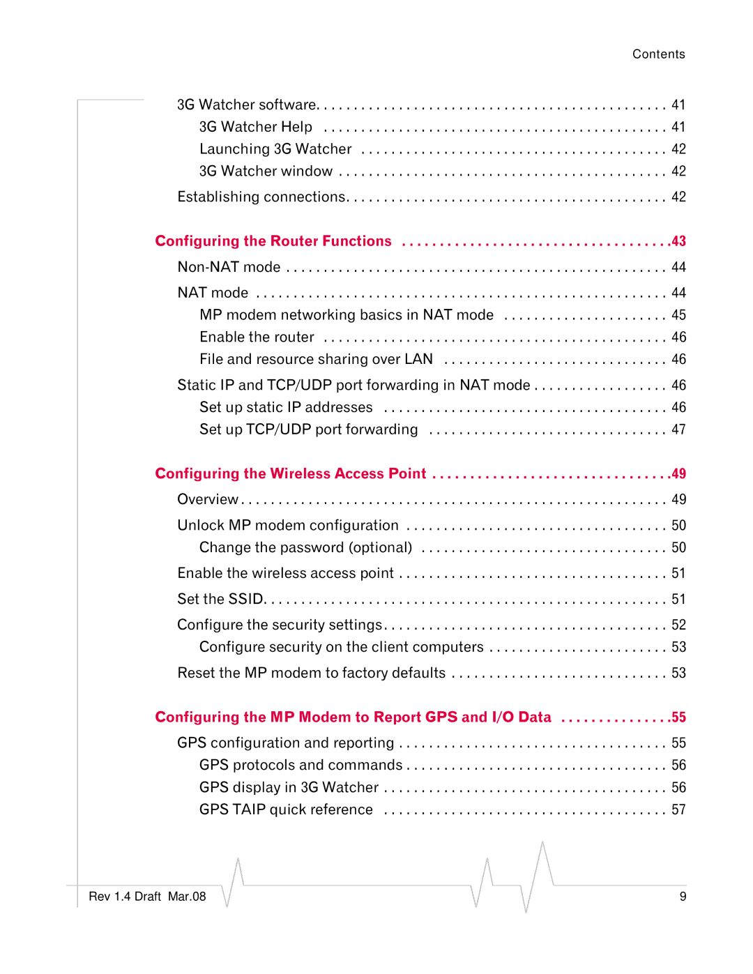 Sierra Wireless MP595W manual Configuring the Router Functions 