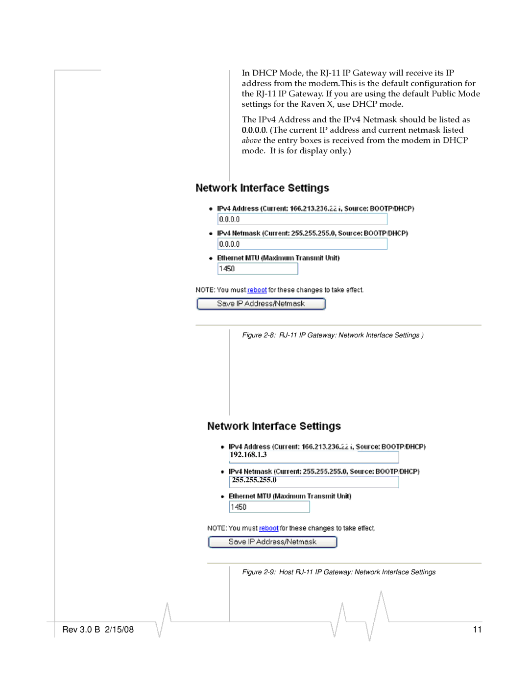 Sierra Wireless RJ-11 manual 192.168.1.3 255.255.255.0 