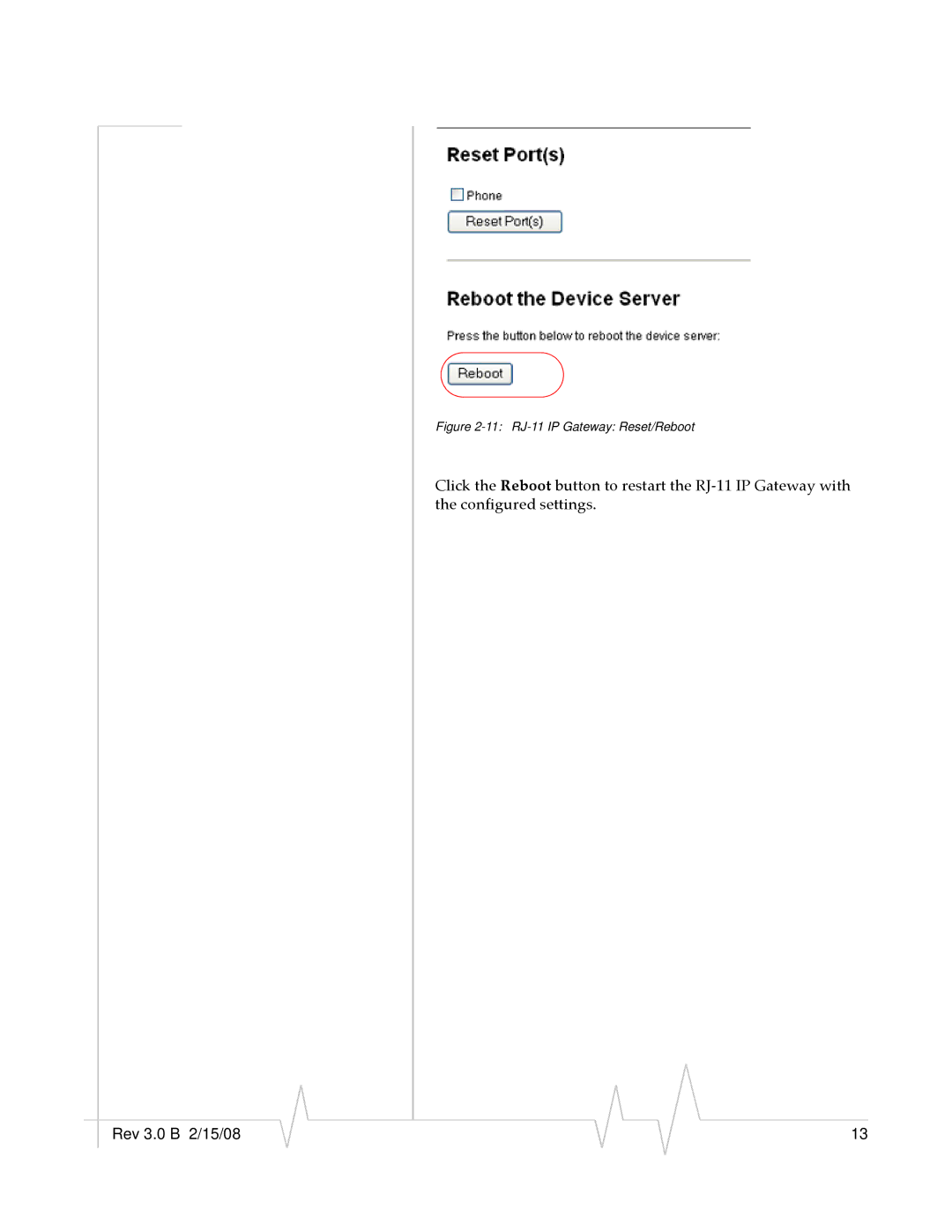 Sierra Wireless manual 11 RJ-11 IP Gateway Reset/Reboot 