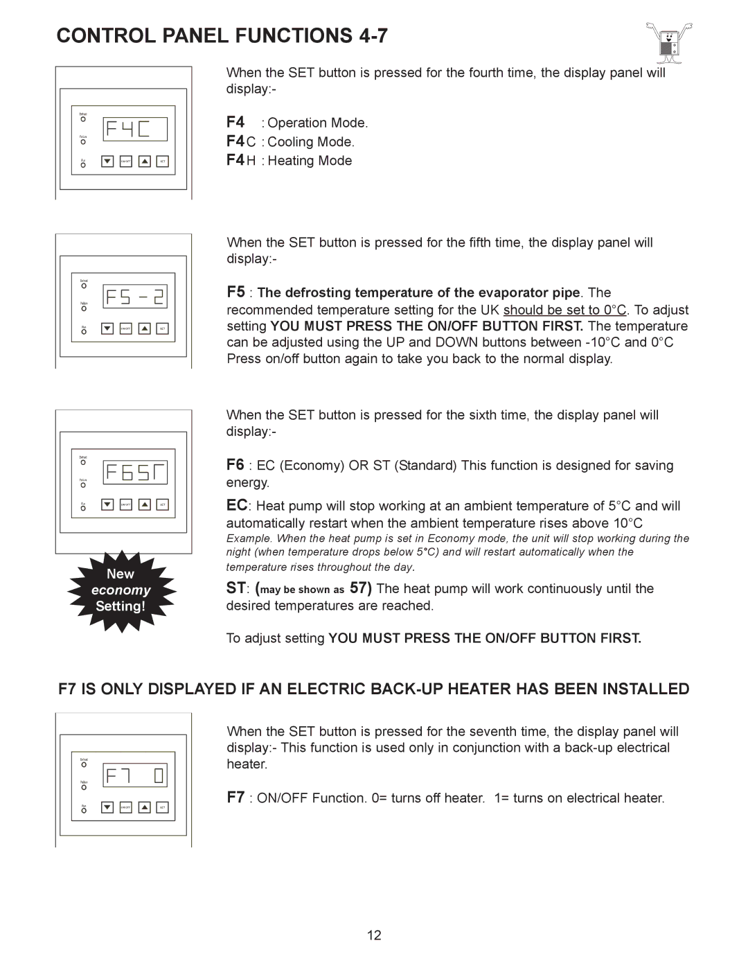 Sigma AS-H60Y, AS-H50Y, AS-H40Y installation manual Economy 