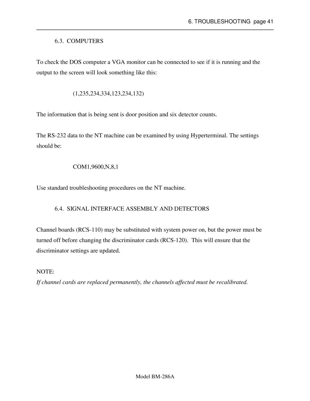 Sigma BM-286A service manual Computers 