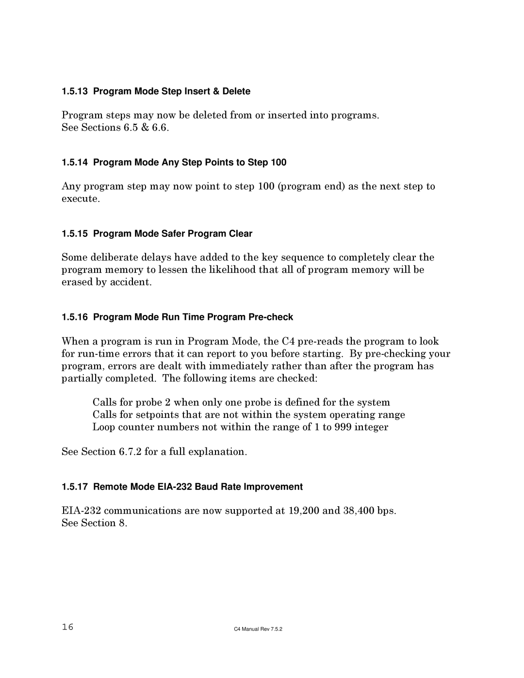 Sigma C4 manual Program Mode Step Insert & Delete 