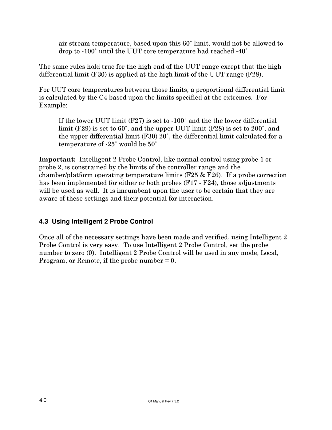 Sigma C4 manual Using Intelligent 2 Probe Control 