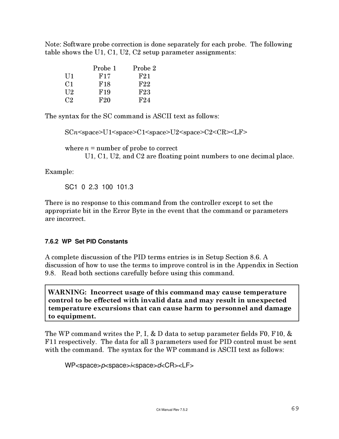 Sigma C4 manual SC1 0 2.3 100 