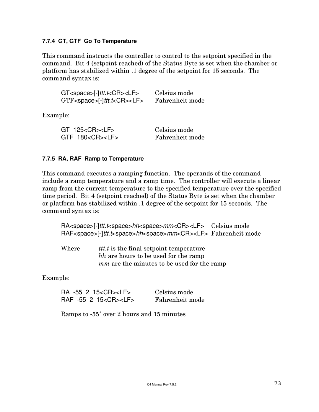 Sigma C4 manual Celsius mode 