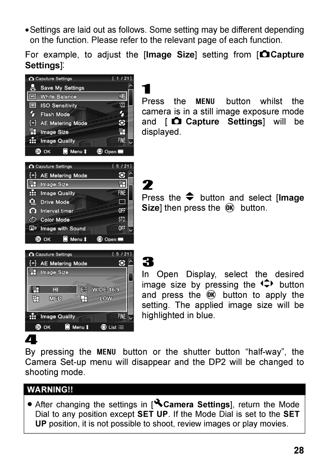 Sigma DP2, C72900 user manual 