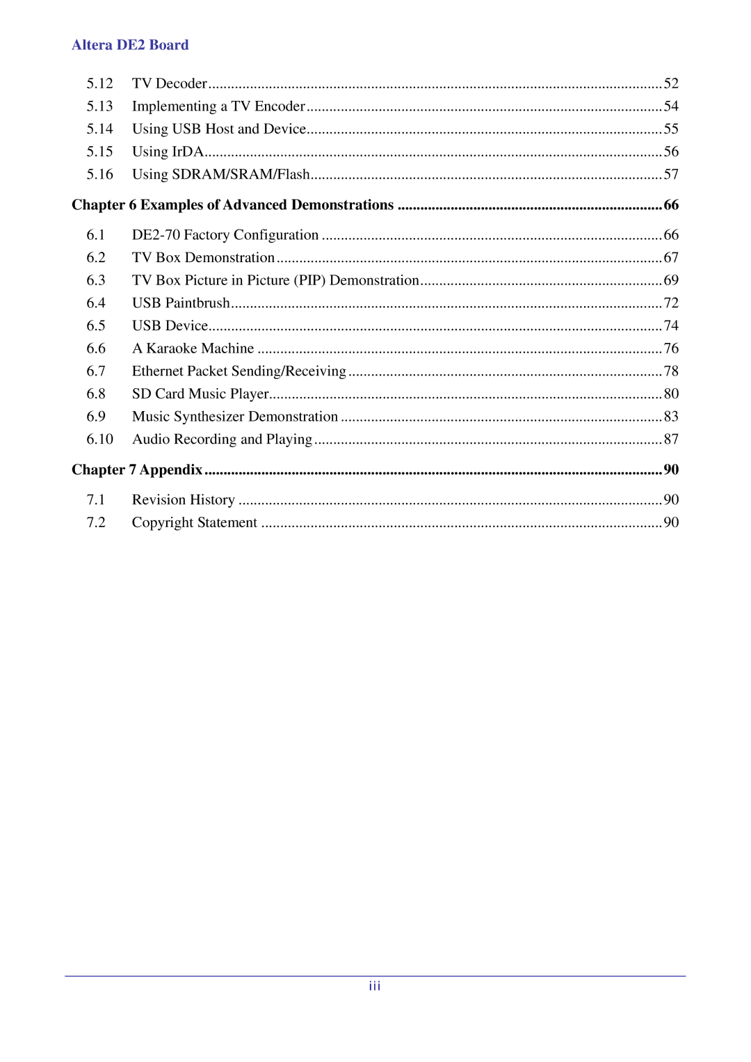 Sigma DE2-70 manual Appendix 