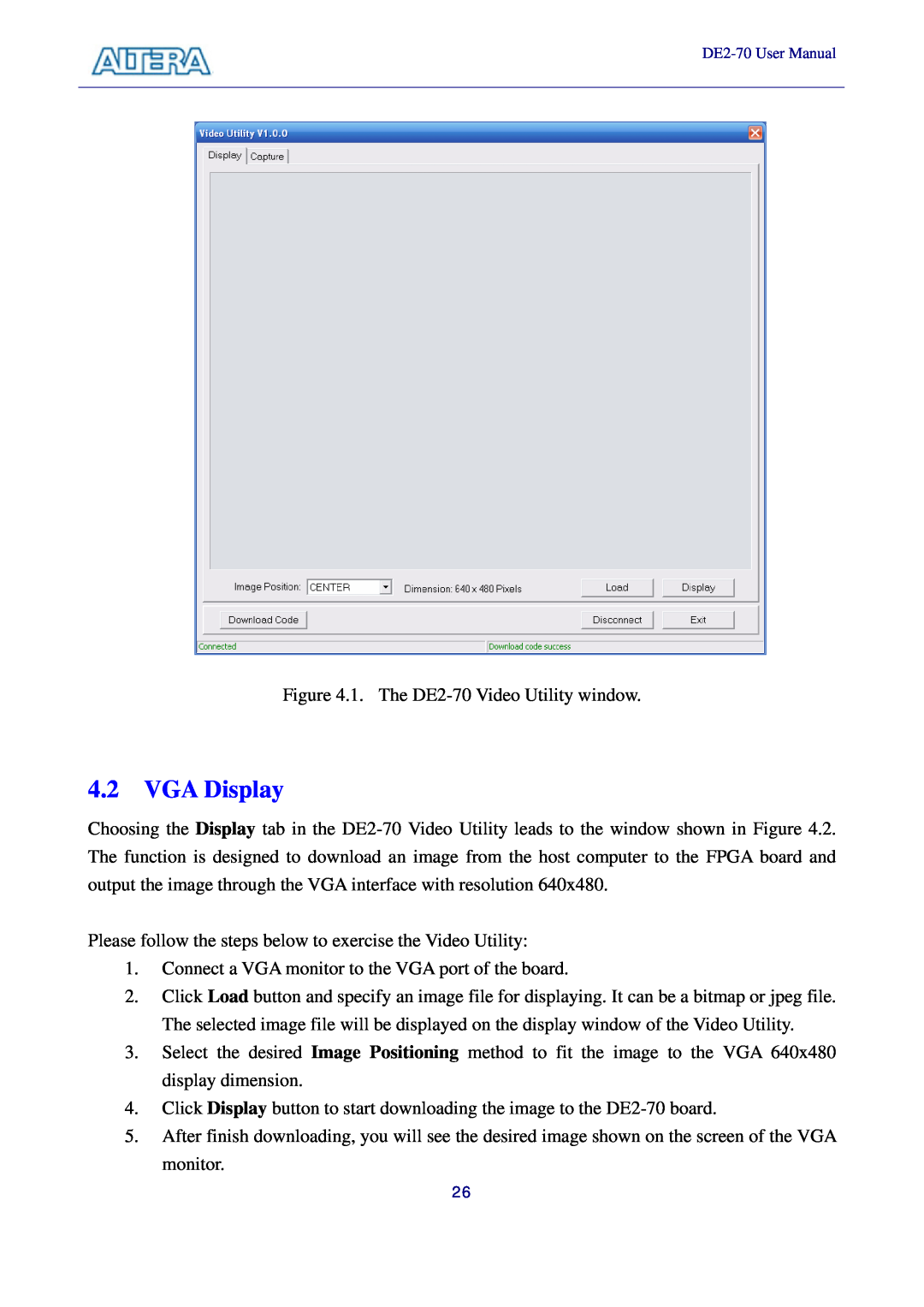 Sigma DE2-70 manual VGA Display 