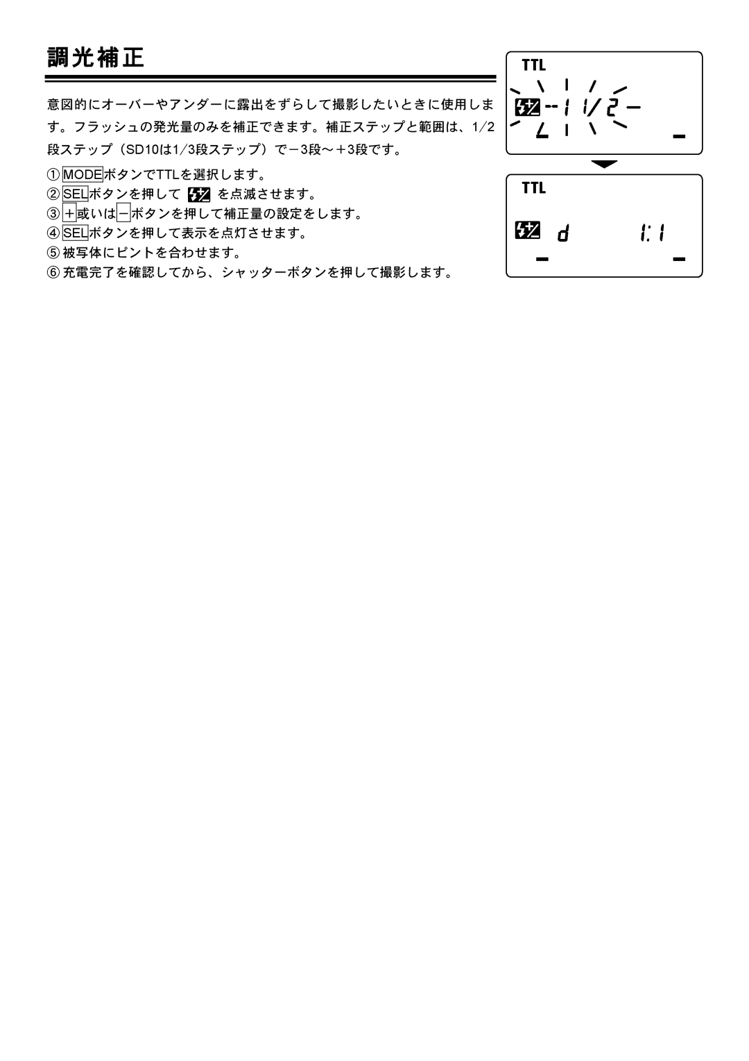 Sigma EM-140DG manual 補 正 