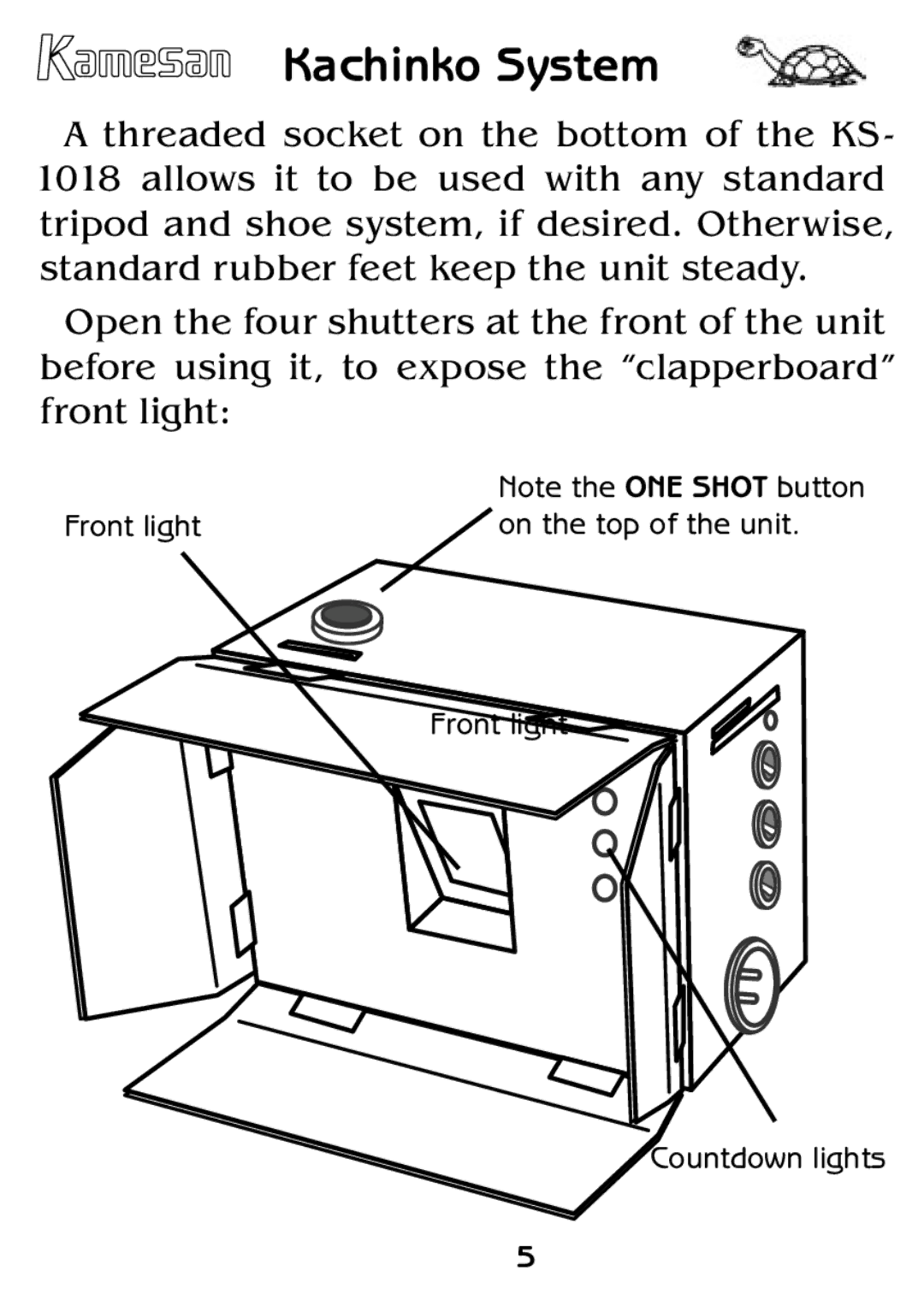 Sigma KS-1018 manual Front light On the top of the unit Countdown lights 