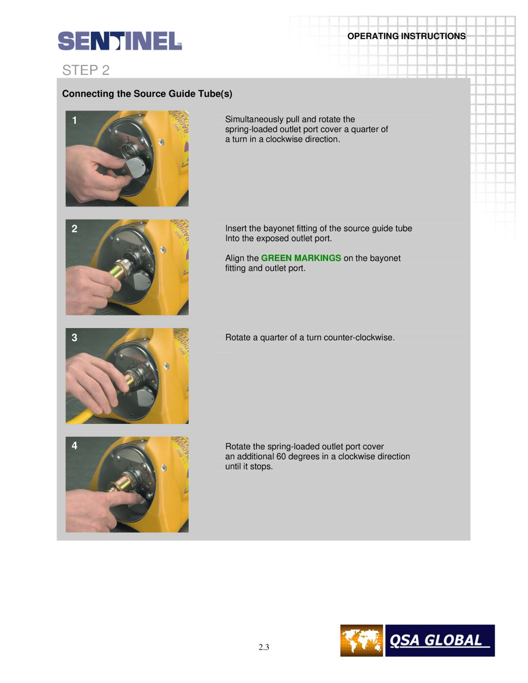 Sigma projetor manual Simultaneously pull and rotate 