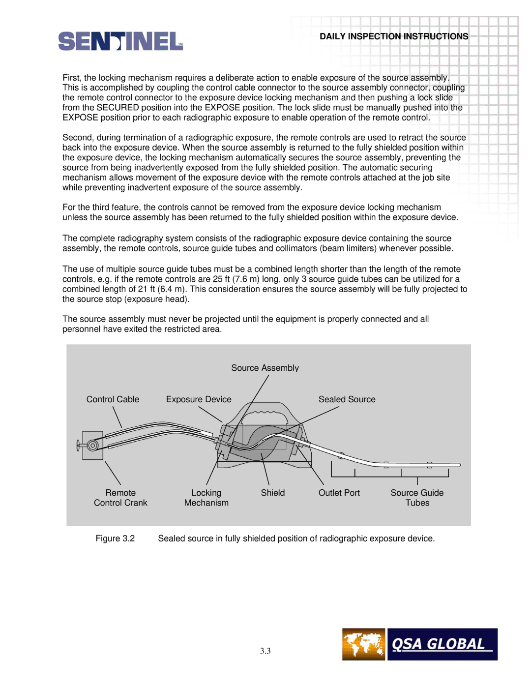 Sigma projetor manual Daily Inspection Instructions 