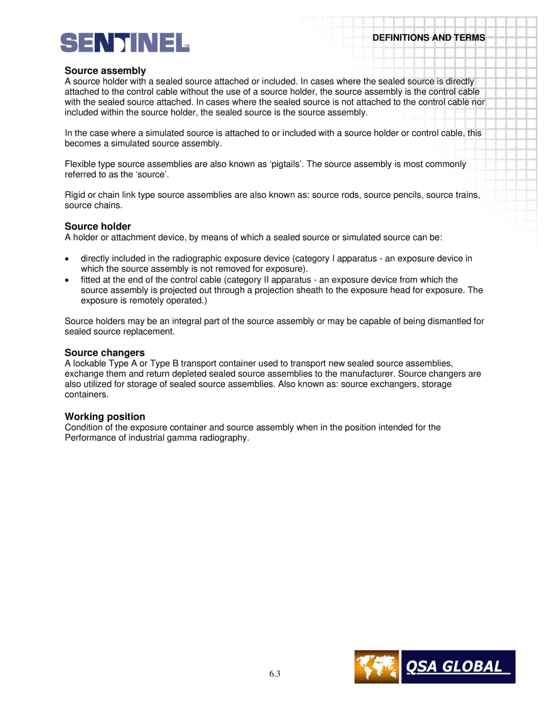 Sigma projetor manual Source holder, Source changers, Working position 