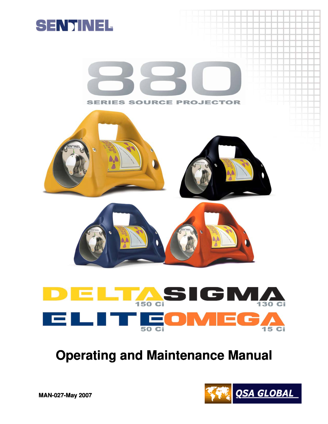 Sigma projetor manual Operating and Maintenance Manual, MAN-027-May 