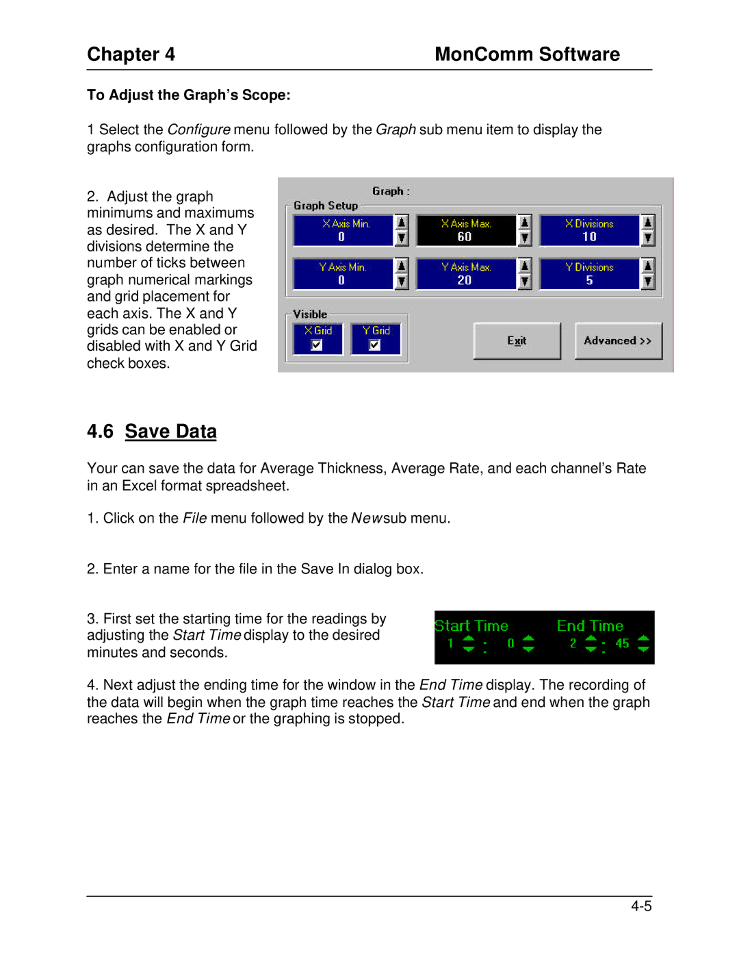 Sigma SQM-160 manual Save Data, To Adjust the Graph’s Scope 