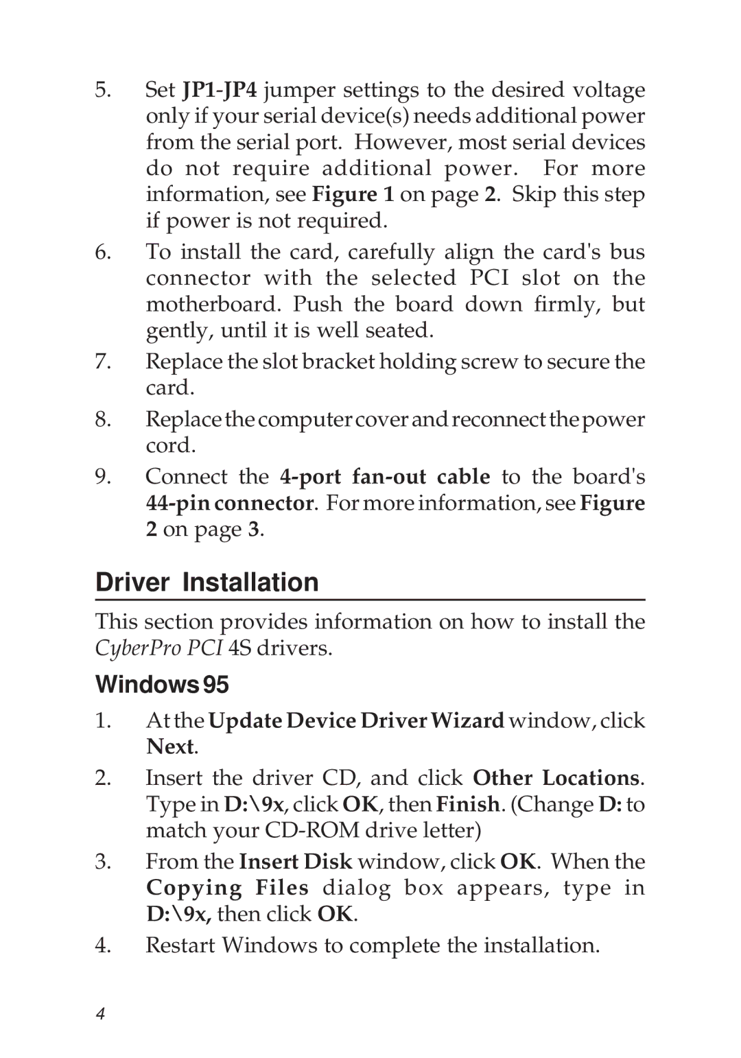 SIIG 04-0343C manual Driver Installation, Windows 