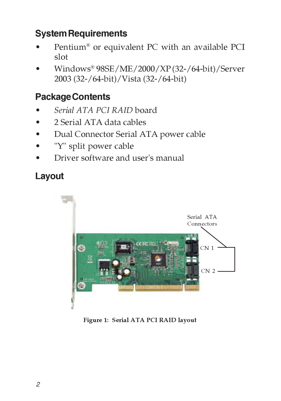 SIIG 04-0373C specifications SystemRequirements, PackageContents, Layout 