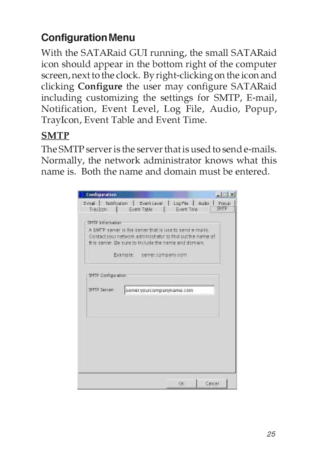 SIIG 04-0373C specifications ConfigurationMenu, Smtp 