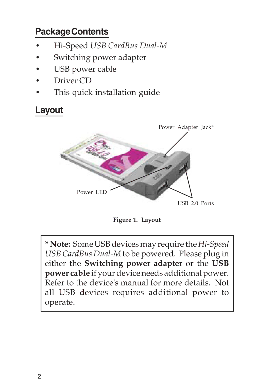 SIIG 04-0381A specifications PackageContents, Layout 