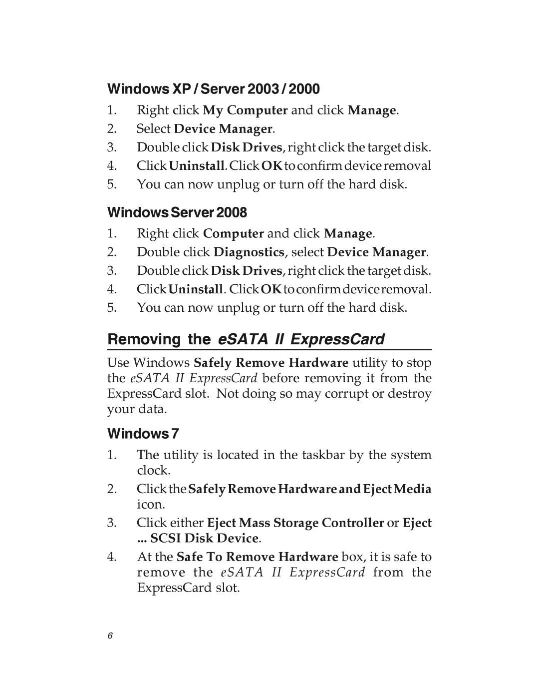 SIIG 04-0417C manual Windows XP / Server 2003, Windows Server 