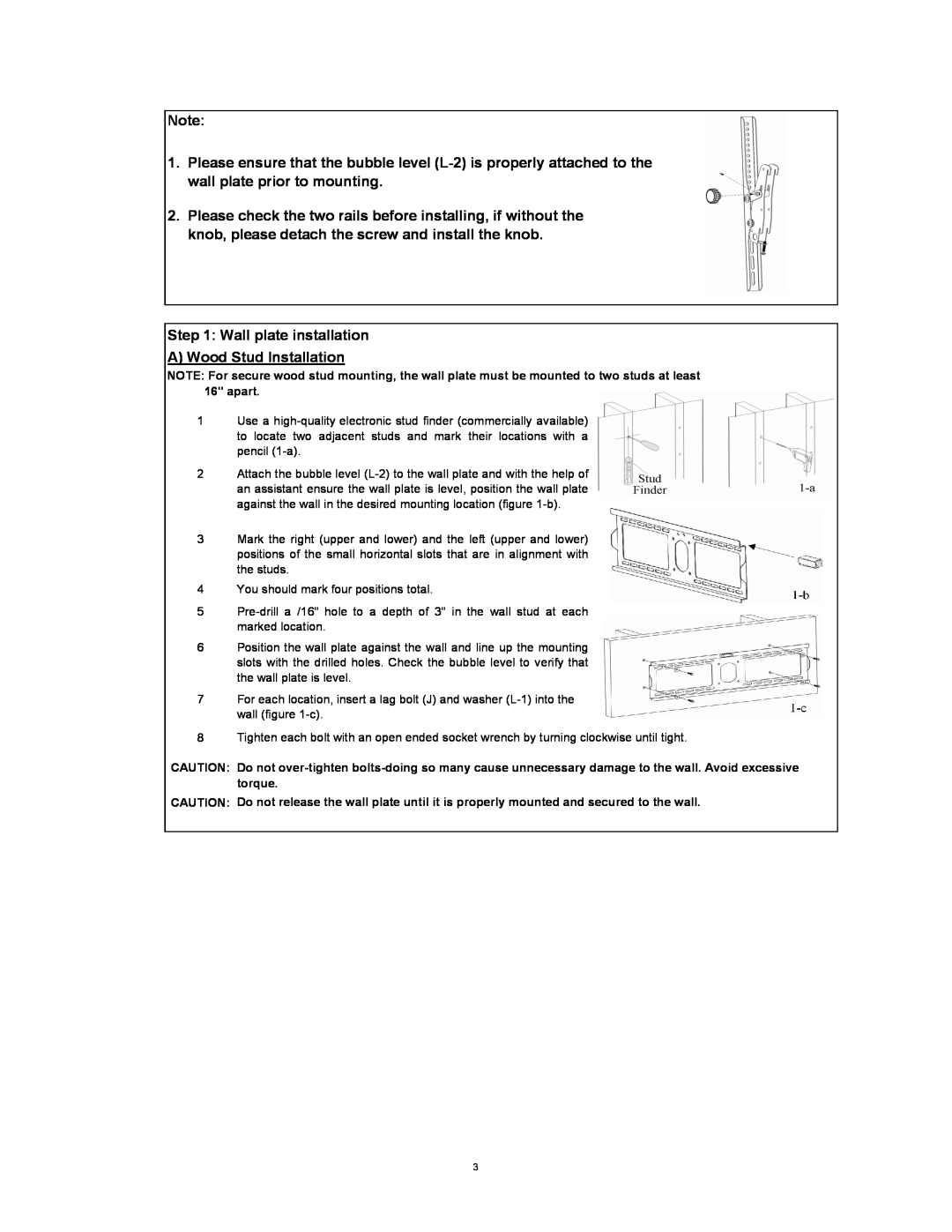 SIIG 04-0529D installation instructions Wall plate installation A Wood Stud Installation 