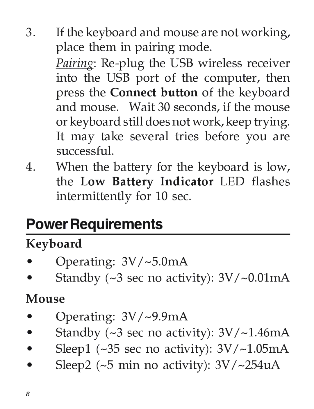 SIIG 04-0585C manual PowerRequirements 