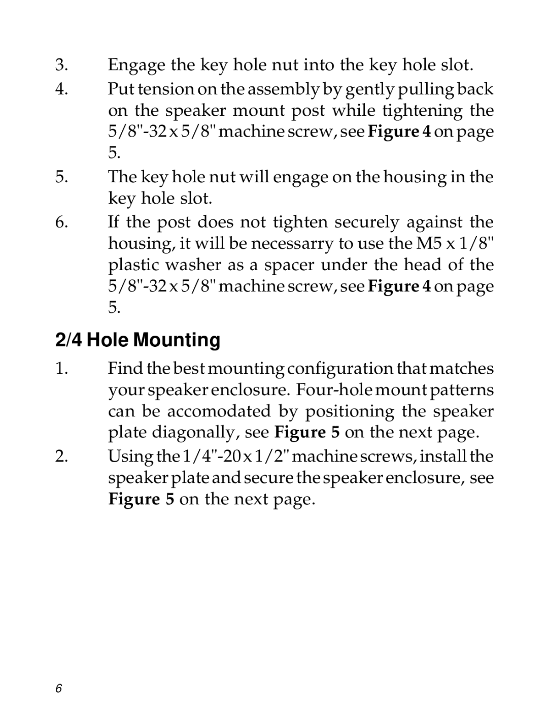 SIIG 04-0600A manual Hole Mounting 