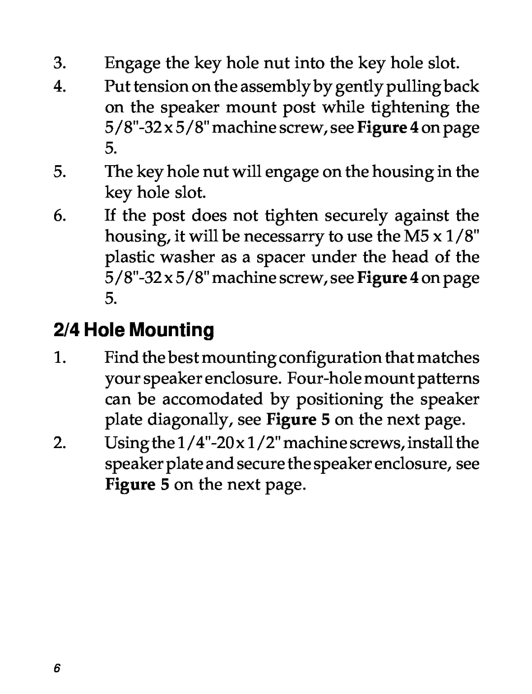 SIIG 04-0600A manual 2/4 Hole Mounting 