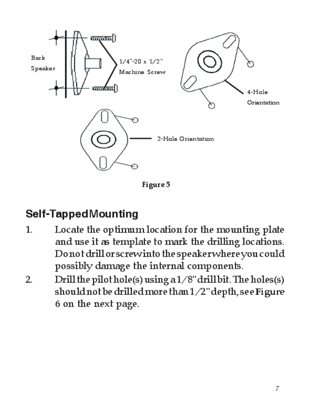 SIIG 04-0600B manual Self-Tapped Mounting 