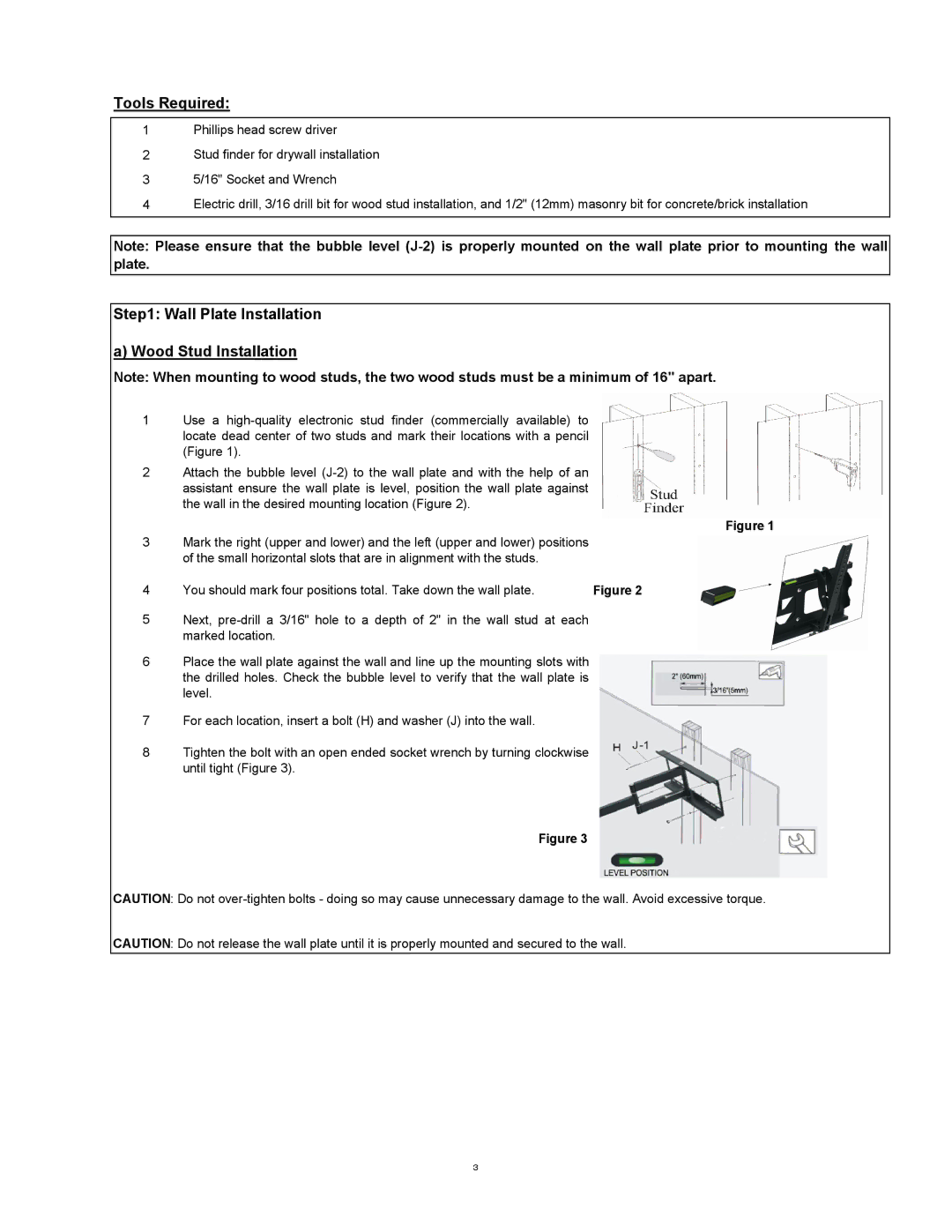 SIIG 04-0621B installation instructions Tools Required, Wall Plate Installation Wood Stud Installation 