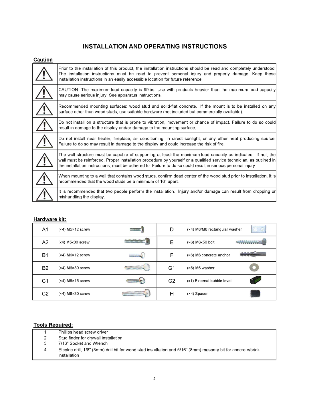 SIIG 04-0676A installation instructions Hardware kit, Tools Required 