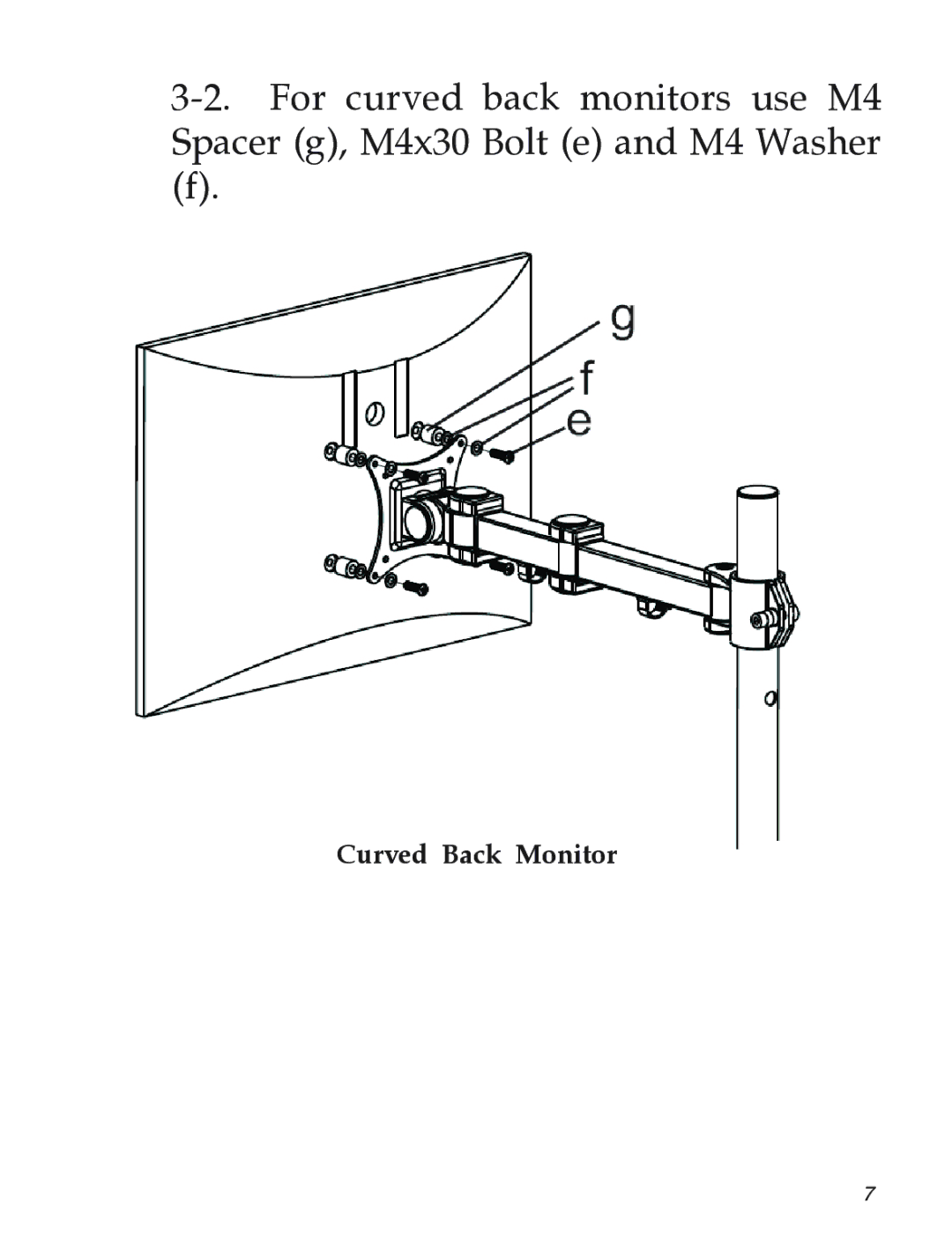 SIIG 04-0680B installation instructions Curved Back Monitor 