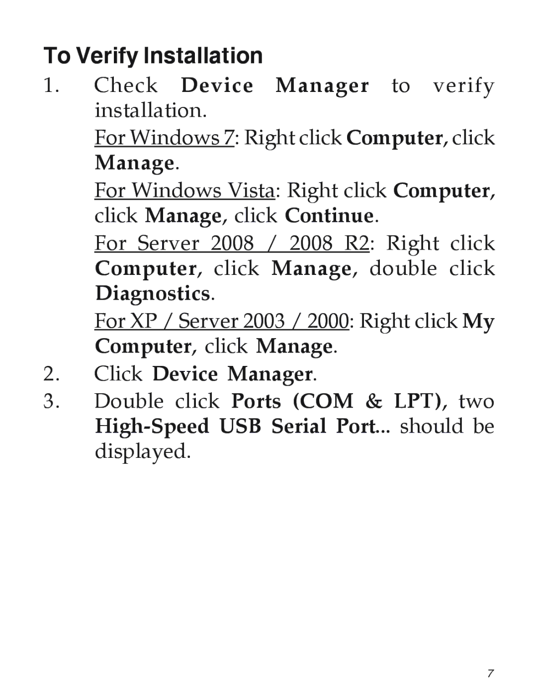 SIIG 04-0725A manual To Verify Installation 